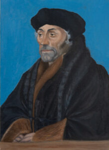Hans Holbein Erasmus Oil Painting by Brian at Ebisu Atelier d'Art